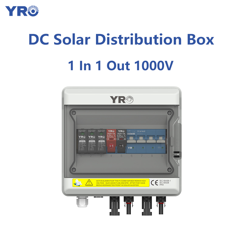 1 -ből 1 out 1000 V DC napenergia -elosztó doboz