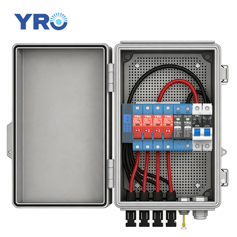 4 In 1 Out 500V DC ABS elosztódoboz