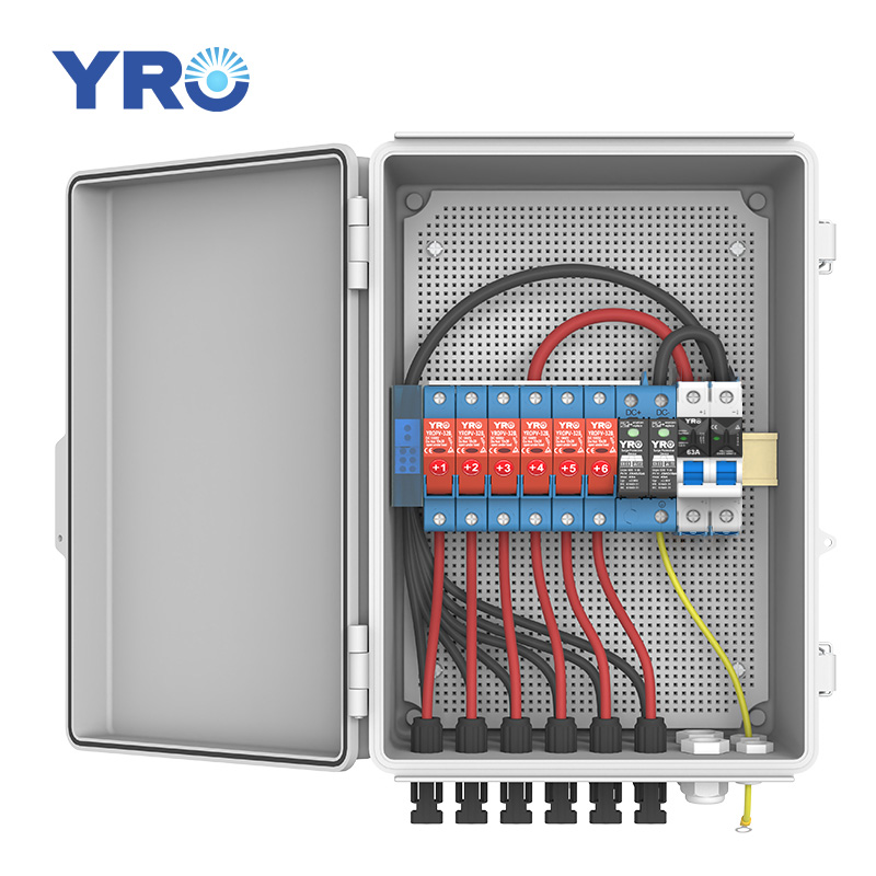 6 In 1 Out 500V DC ABS elosztódoboz