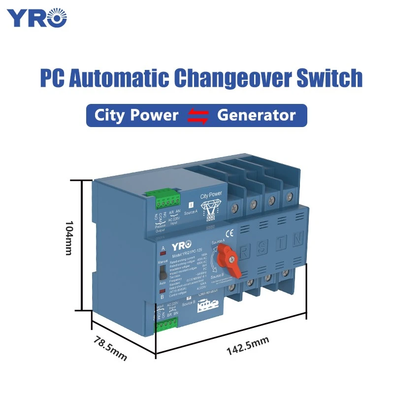 4p 125a 400v Generator Type Pc Ats